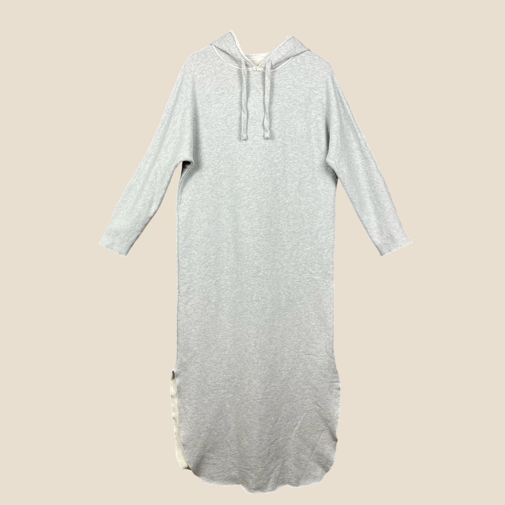 Frank Eileen James Long Sleeve Hooded Cape Dress Womens M Gray Sweatshirt
